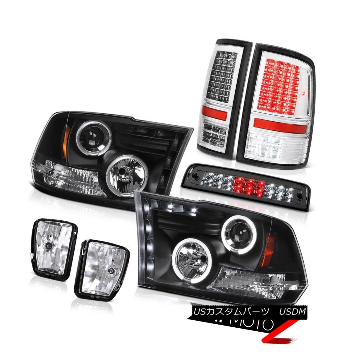 テールライト 13-18 Ram 1500 Lone Star Tail Lights Third Brake Lamp Fog Black Headlights LED 13-18ラム1500ローンスターテールライト第3ブレーキランプフォグブラックヘッドライトLED 【並行輸入品】｜カスタムパーツ WORLD倉庫
