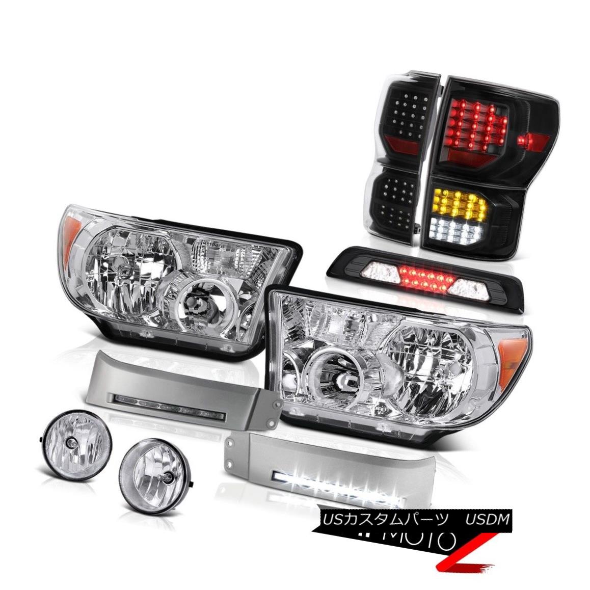 テールライト 07-13 Toyota Tundra SR5 Tail Lamps Headlamps DRL Strip Roof Cab Lamp Foglamps 07-13トヨタトンドラSR5テールランプヘッドランプDRLストリップルーフキャブランプフォグランプ 【並行輸入品】