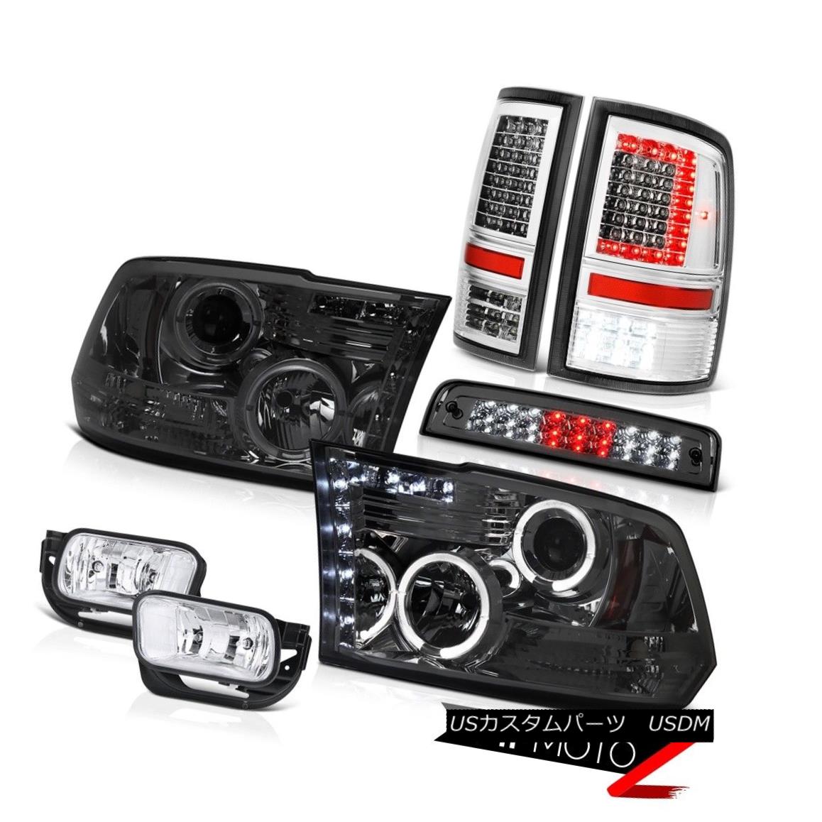 テールライト 09-18 Dodge RAM 2500 3500 Chrome Tail Lamp Fog Smokey 3rd Brake Lights Headlamp 09-18 Dodge RAM 2500 3500クロームテールランプスモーキー第3ブレーキライトヘッドランプ 【並行輸入品】