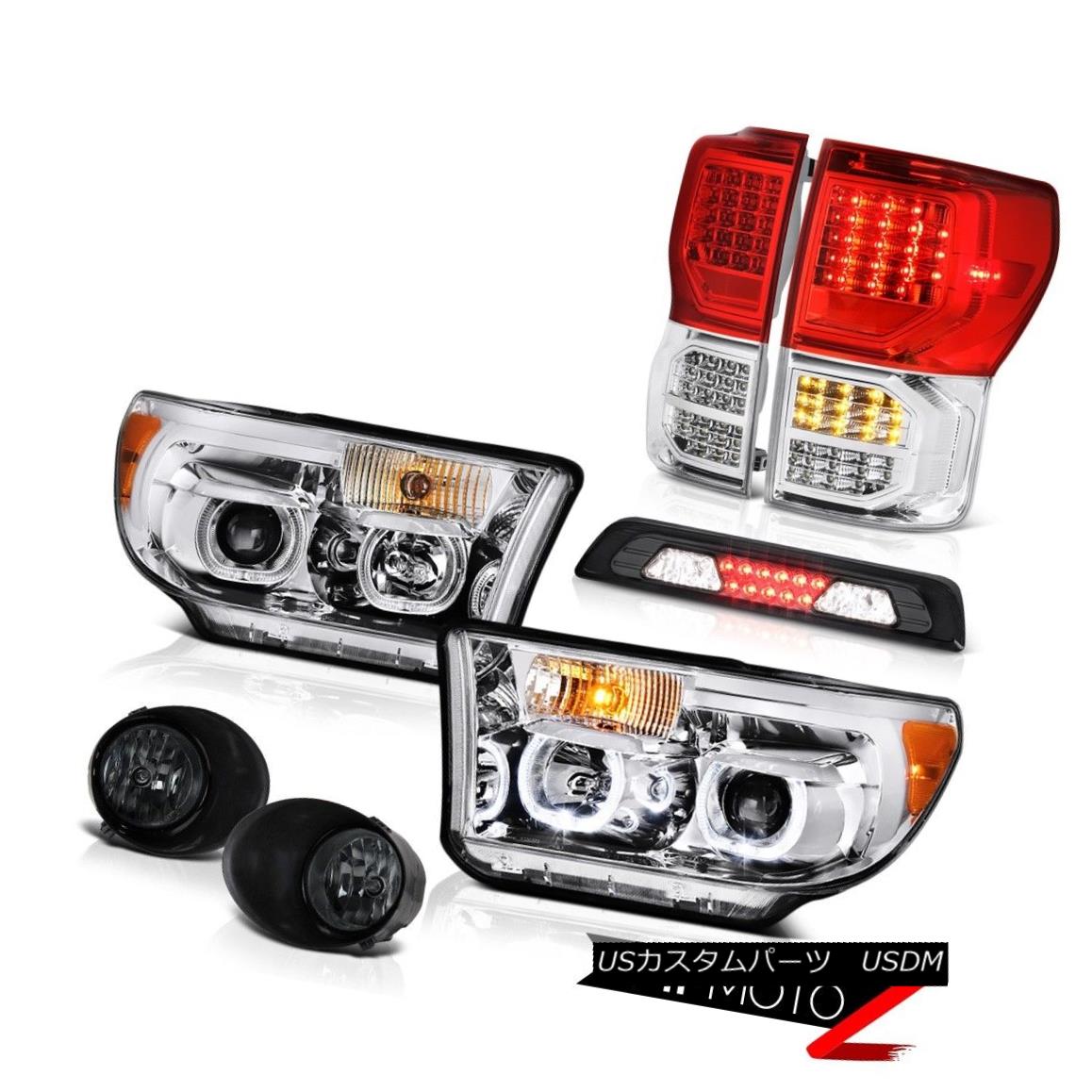テールライト 07-13 Toyota Tundra SR5 Red Clear Taillights Headlights Foglamps Roof Cab Lamp 07-13トヨタトンドラSR5レッドクリアテールライトヘッドライトフォグランプルーフキャブランプ 【並行輸入品】