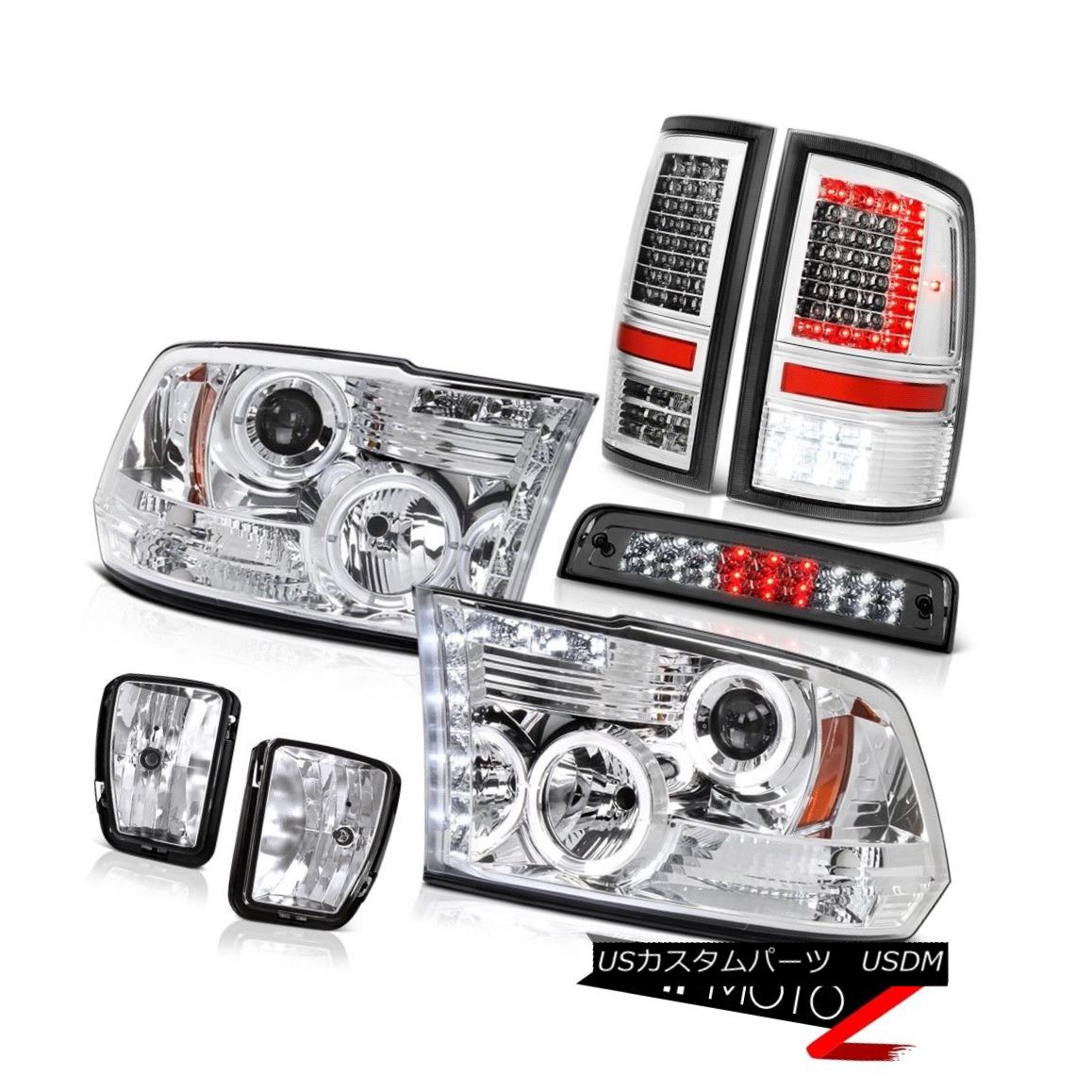 テールライト 2013-2018 RAM 1500 Tail Lamp Phantom Smoke 3rd Brake Light Driving Head Lamp SET 2013-2018 RAM 1500テールランプファントムスモーク第3ブレーキライトヘッドランプSET 【並行輸入品】|カスタムパーツ WORLD倉庫