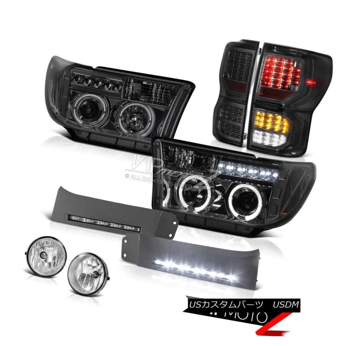 テールライト 07-13 Toyota Tundra Limited Taillamps DRL Strip Projector Headlamps Foglights 07-13トヨタ・トンドラ・リミテッド・タイランプDRLストリップ・プロジェクター・ヘッドランプ・フォグライト 【並行輸入品】