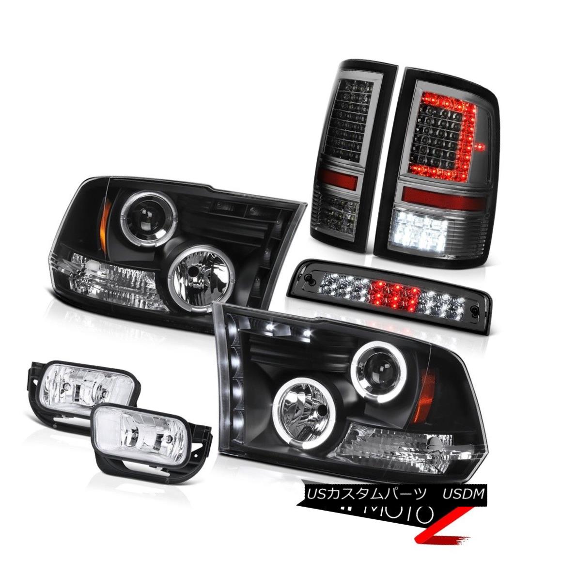 テールライト 2009-2013 Dodge RAM 1500 Smoked Tail Lamp Chrome Fog Brake Light Head Lamp SET 2009-2013ダッジRAM 1500スモークテールランプクロームフォグブレーキライトヘッドランプSET 【並行輸入品】|カスタムパーツ WORLD倉庫