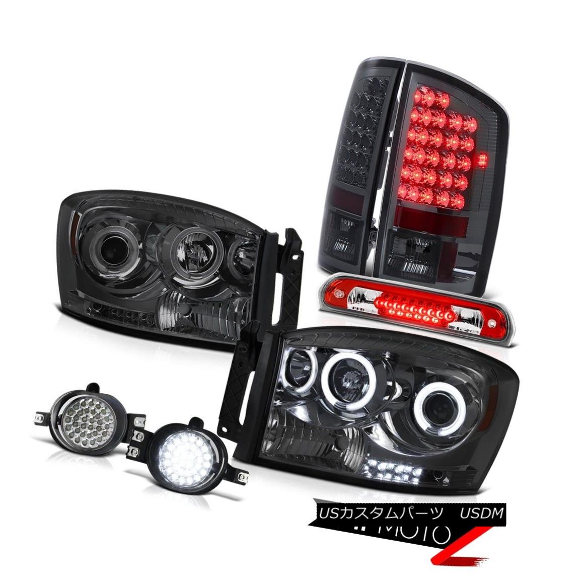 テールライト CCFL Angel Eye Headlamps Tinted Brake Lights Foglights Roof Cargo 2006 Dodge Ram CCFLエンジェルアイヘッドランプ色付きブレーキライトFoglights Roof Cargo 2006 Dodge Ram 【並行輸入品】
