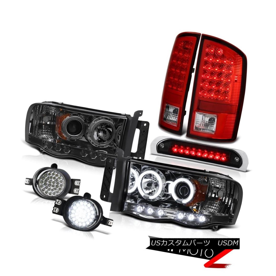 テールライト Quality CCFL Headlight RED LED Tail Light Assembly Fog Brake 02-05 Ram PowerTech 品質CCFLヘッドライトRED LEDテールライトアセンブリフォグブレーキ02-05 Ram PowerTech 【並行輸入品】