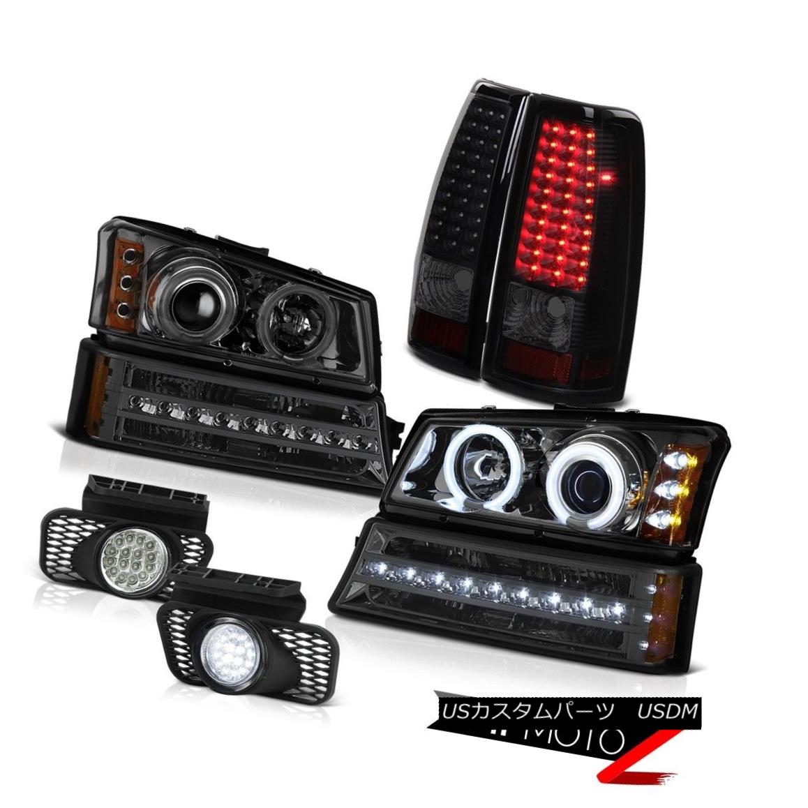 テールライト 2003-2006 Chevy Silverado Foglights taillamps dark smoke parking light headlamps 2003-2006シボレーシルバラードフォグライティングテールランプダークスパーキングライトヘッドランプ 【並行輸入品】
