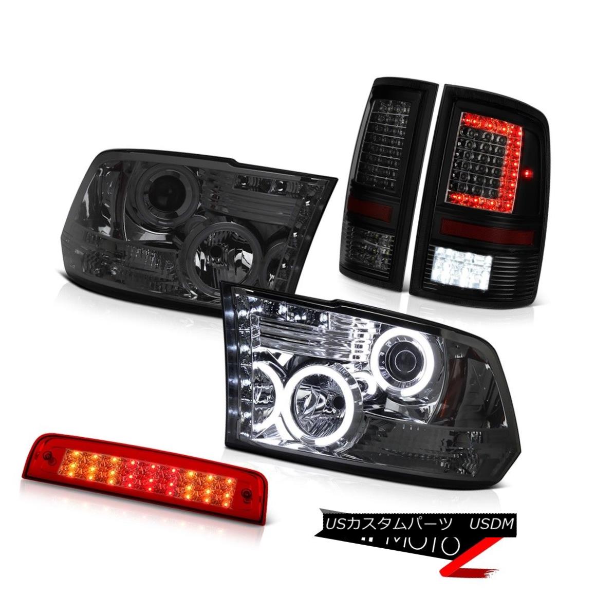 テールライト 09-14 15-18 Dodge RAM 1500 Tail Light 3rd Brake Smokey Projector Head Light SET 09-14 15-18 Dodge RAM 1500テールライト3rdブレーキスモーキープロジェクターヘッドライトSET 【並行輸入品】