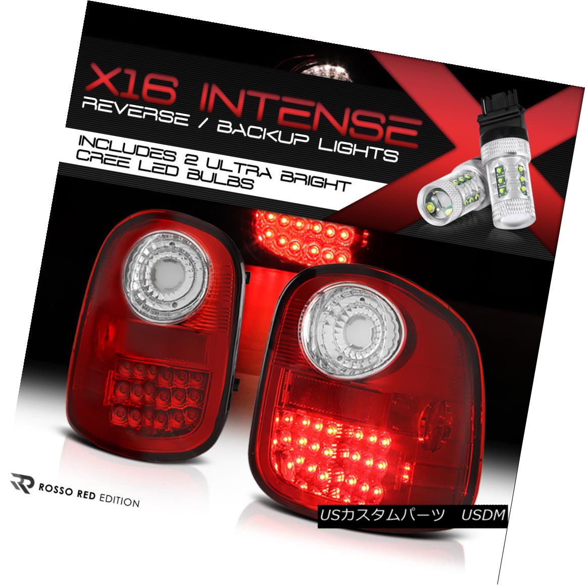 テールライト {HIGH-POWER SMD BACKUP} 97-03 Ford 150 Flareside LED Red Clear Tail Lights Rear {HIGH-POWER SMD BACKUP} 97-03 Ford 150 Flareside LEDレッドクリアテールライトリア 【並行輸入品】