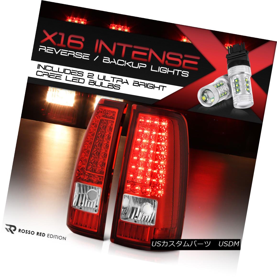 テールライト CREE LED REVERSE [FACTORY RED] 2003-2006 Chevy Silverado LEFT RIGHT Tail Lamps CREE LED REVERSE [FACTORY RED] 2003-2006 Chevy Silverado LEFT RIGHTテールランプ 【並行輸入品】