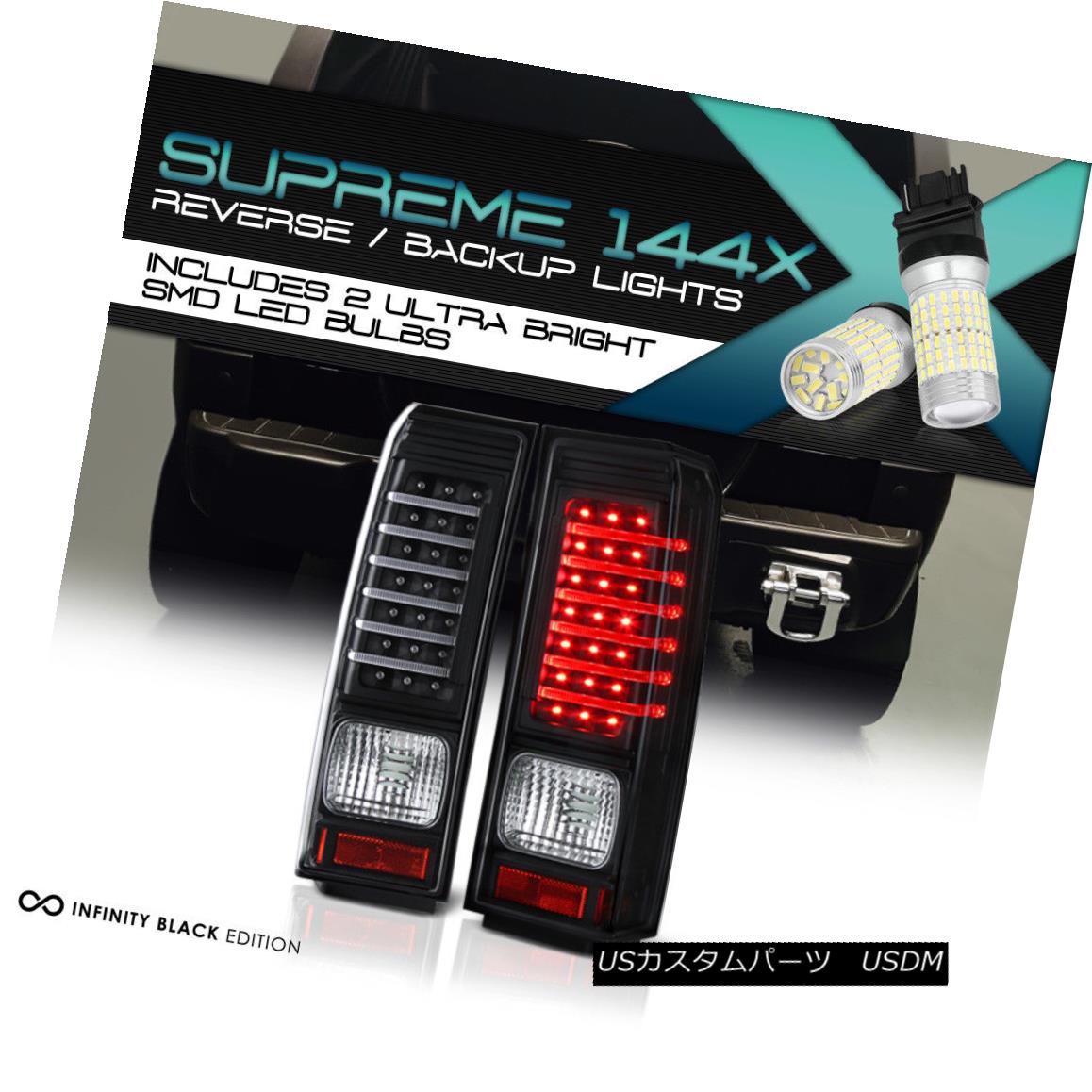 テールライト FULL SMD REVERSE 2006-2010 Hummer H3 Black L.E.D Taillight Brake Signal Lamp NEW フルSMDリバース2006-2010ハマーH3ブラックL.E.Dテールライトブレーキ信号ランプNEW 【並行輸入品】