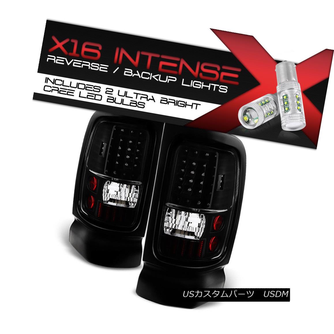 テールライト HIGH-POWER CREE BACKUP 1994-2001 Dodge Ram 1500 [Infinity Black] LED Tail Lights HIGH-POWER CREE BACKUP 1994-2001 Dodge Ram 1500 [Infinity Black] LEDテールライト 【並行輸入品】
