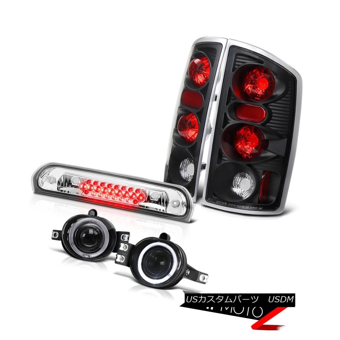テールライト 2006 Dodge Ram Signal Tail Lights Black Chrome Fog Roof Brake Cargo LED 2006ダッジラム信号テールライトブラッククロームフォグ屋根ブレーキカーゴLED 【並行輸入品】