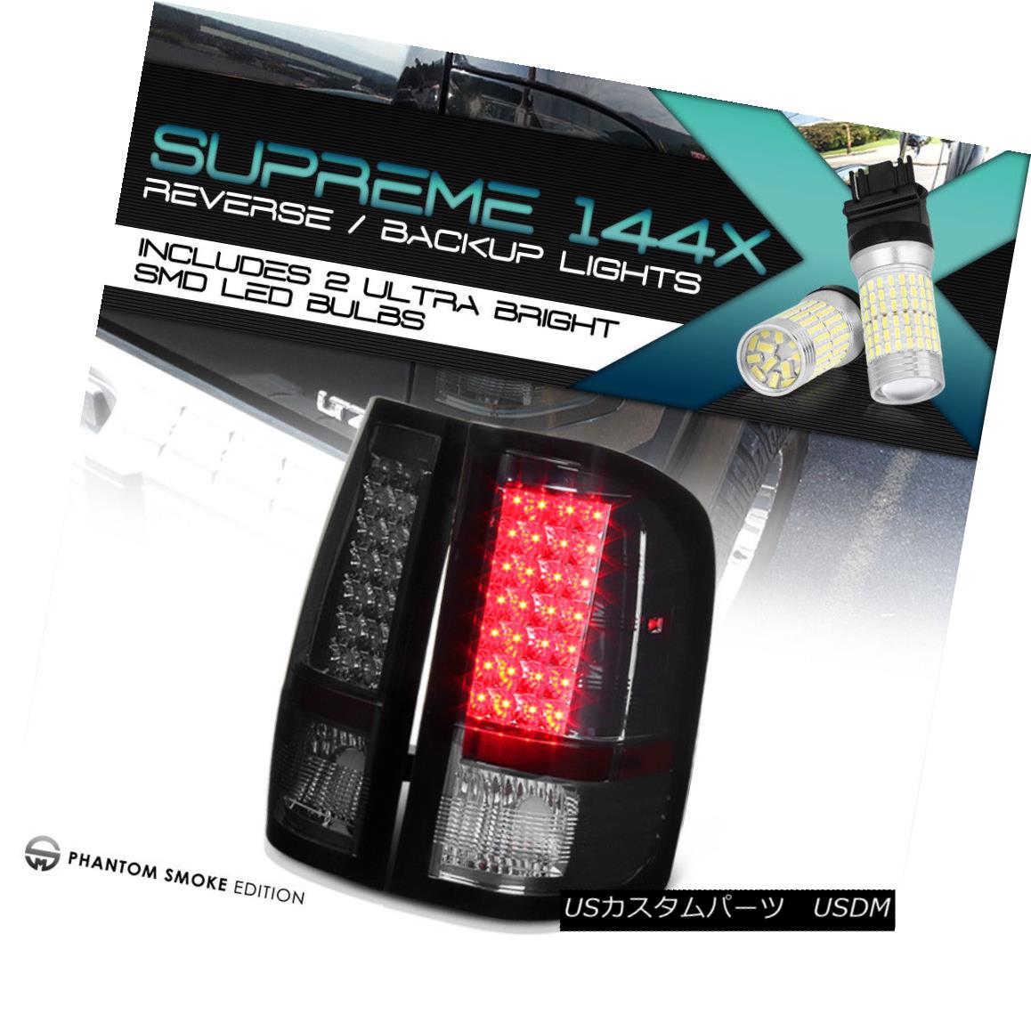 テールライト Full SMD Reverse 2007-2013 Chevy Silverado SS Titanium Smoke LED Tail Light Set フルSMDリバース2007-2013シボレーシルバラードSSチタン煙LEDテールライトセット 【並行輸入品】