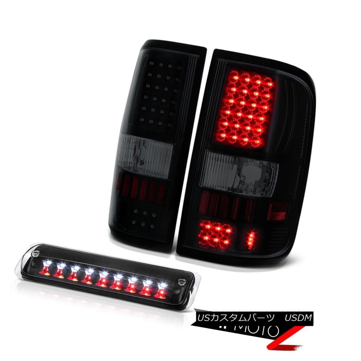 テールライト 04-08 Ford F150 STX 3RD Brake Light Dark Tinted Taillights LED \