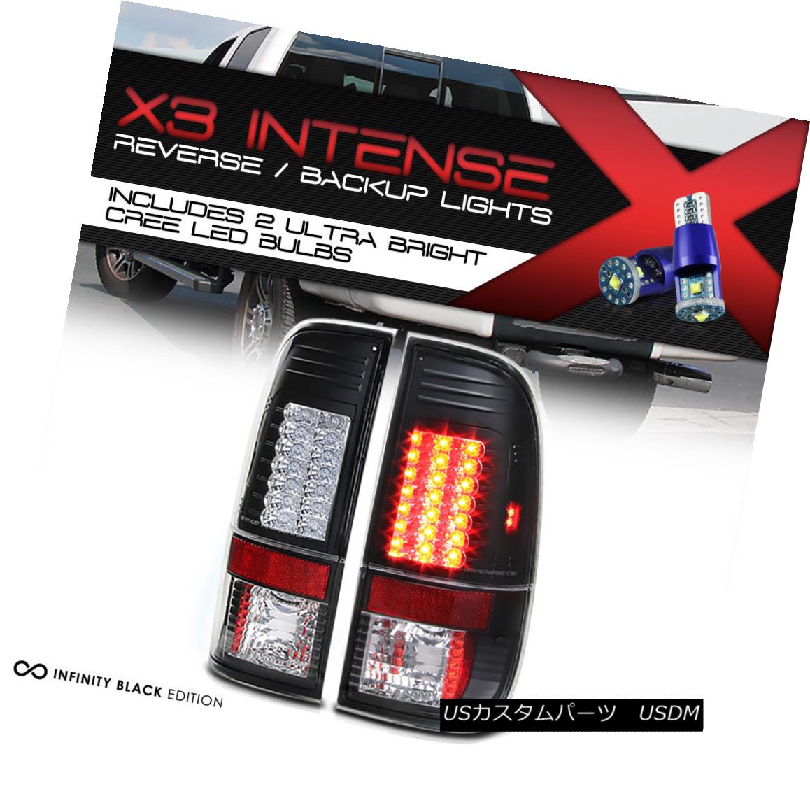 テールライト [CREE LED REVERSE] 08-2016 Ford 250 350 450 SuperDuty *V2 LED* Black Tail Lights [CREE LED REVERSE] 08-2016 Ford 250 350 450 SuperDuty * V2 LED *ブラックテールライト 【並行輸入品】