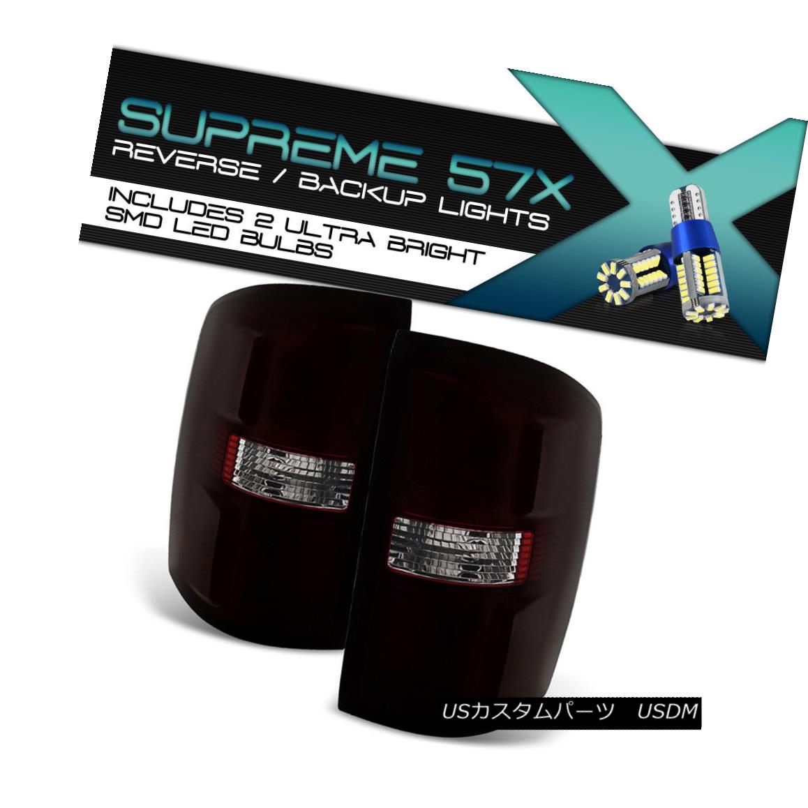 テールライト [FULL SMD REVERSE] 14-15 GMC Sierra 1500 2500 3500 OE Style Smoke Tail Lamp Pair [FULL SMD REVERSE] 14-15 GMC Sierra 1500 2500 3500 OEスタイルの煙テールランプのペア 【並行輸入品】