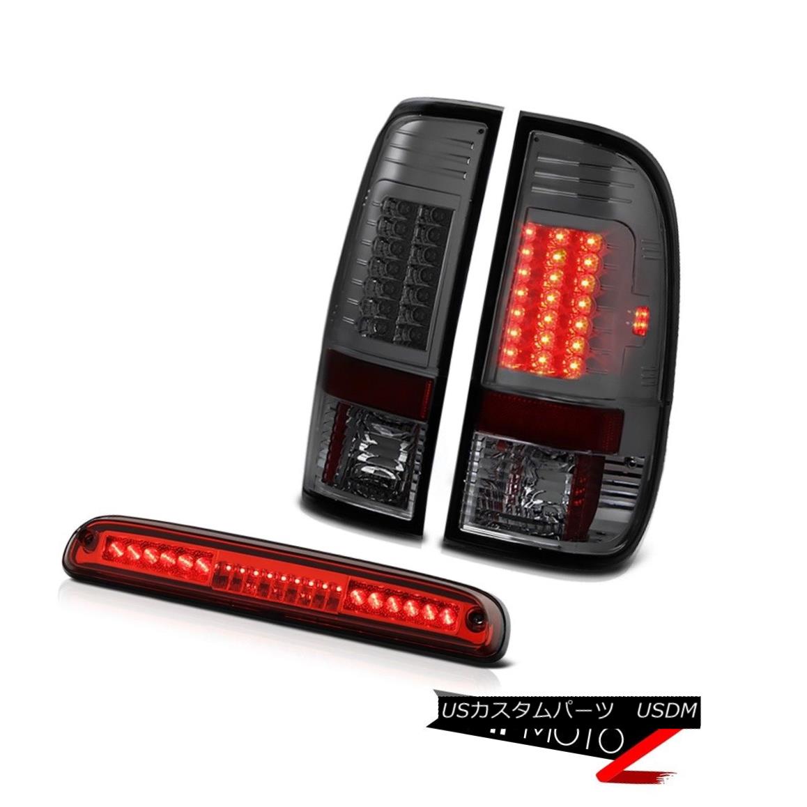 テールライト 99 00 01 02 0304 F250 6.8L Smoke Parking Tail Light Roof Third Brake LED Red 99 00 01 02 0304 F250 6.8Lスモークパーキングテールライトルーフ第3ブレーキLEDレッド 【並行輸入品】