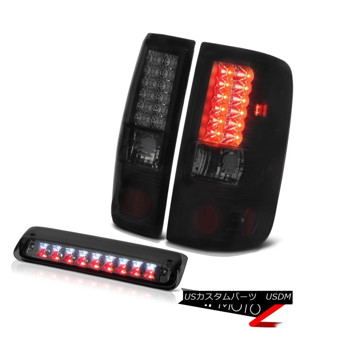 テールライト 04-08 Ford F150 XL Dark Smoke 3RD Brake Lamp Tinted Taillights \