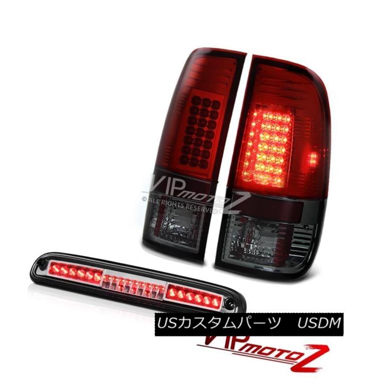 テールライト 1999-2004 F250 Harley Davidson Smokey Red Tail Light High Third Brake Cargo LED 1999-2004 F250ハーレーダビッドソンスモーキーレッドテールライトハイト第3ブレーキカーゴLED 【並行輸入品】