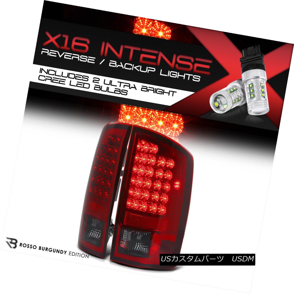 テールライト [CREE LED BACKUP] 2002-2006 Dodge Ram 1500 2500 3500 Wine Red L.E.D Tail Lights [CREE LED BACKUP] 2002-2006 Dodge Ram 1500 2500 3500ワインレッドL.E.Dテールライト 【並行輸入品】