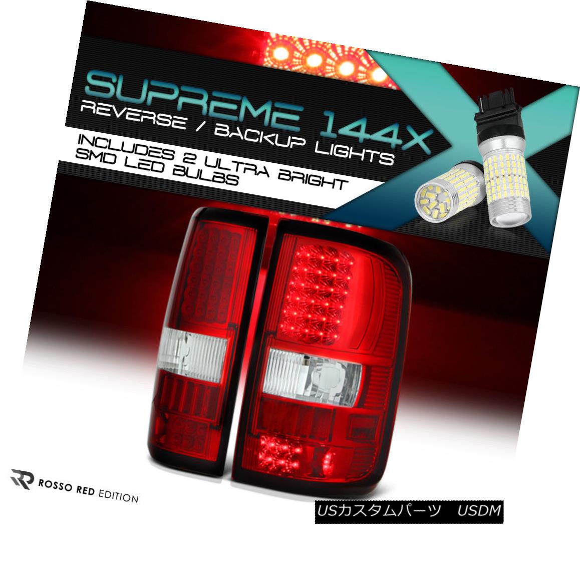 テールライト 360 DEGREE SMD REVERSE Factory Style {RED/CLEAR} LED Tail Light Brake 04-08 F150 360度SMD REVERSEファクトリースタイル{RED / CLEAR} LEDテールライトブレーキ04-08 F150 【並行輸入品】