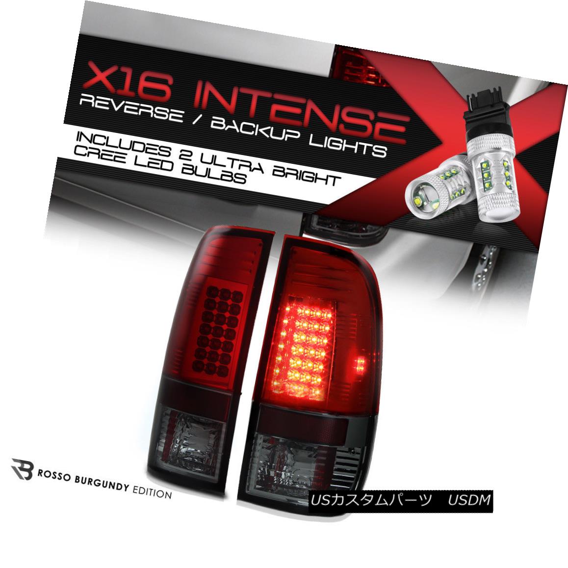 テールライト !High-Power SMD Backup! 1997-2003 Ford F150 CHERRY RED LED Rear Brake Tail Lamps ！高出力SMDバックアップ！ 1997-2003フォードF150 CHERRY RED LEDリアブレーキテールランプ 【並行輸入品】