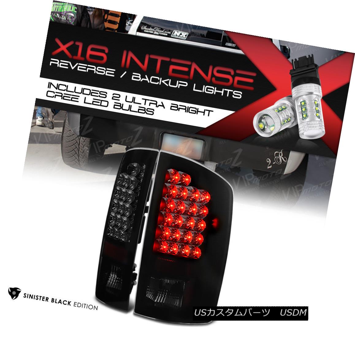 テールライト [HIGH-POWER SMD REVERSE] 2002-2006 Dodge Ram [SINISTER BLACK] LED Rear Taillight [HIGH-POWER SMD REVERSE] 2002-2006 Dodge Ram [SINISTER BLACK] LEDバックライト 【並行輸入品】