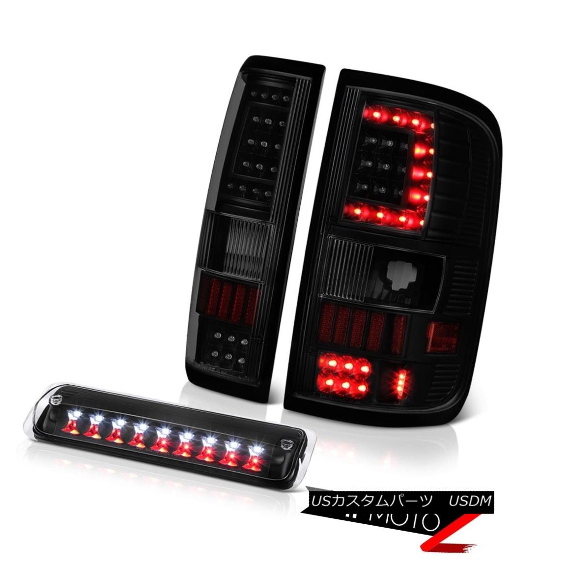 テールライト 04 05-08 Ford F150 Dark Tinted Tail Lights Nighthawk Black Led 3Rd Brake Pair 04 05-08フォードF150ダークテールテールライトナイトホークブラックレッド3Rdブレーキペア 【並行輸入品】