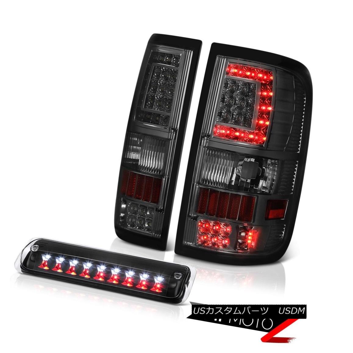 テールライト 04-08 Ford F150 Nighthawk Black 3Rd Brake Smokey Tail Lights Replacement LH+RH 04-08フォードF150ナイトホークブラック3Rdブレーキスモーキーテールライト交換LH + RH 【並行輸入品】