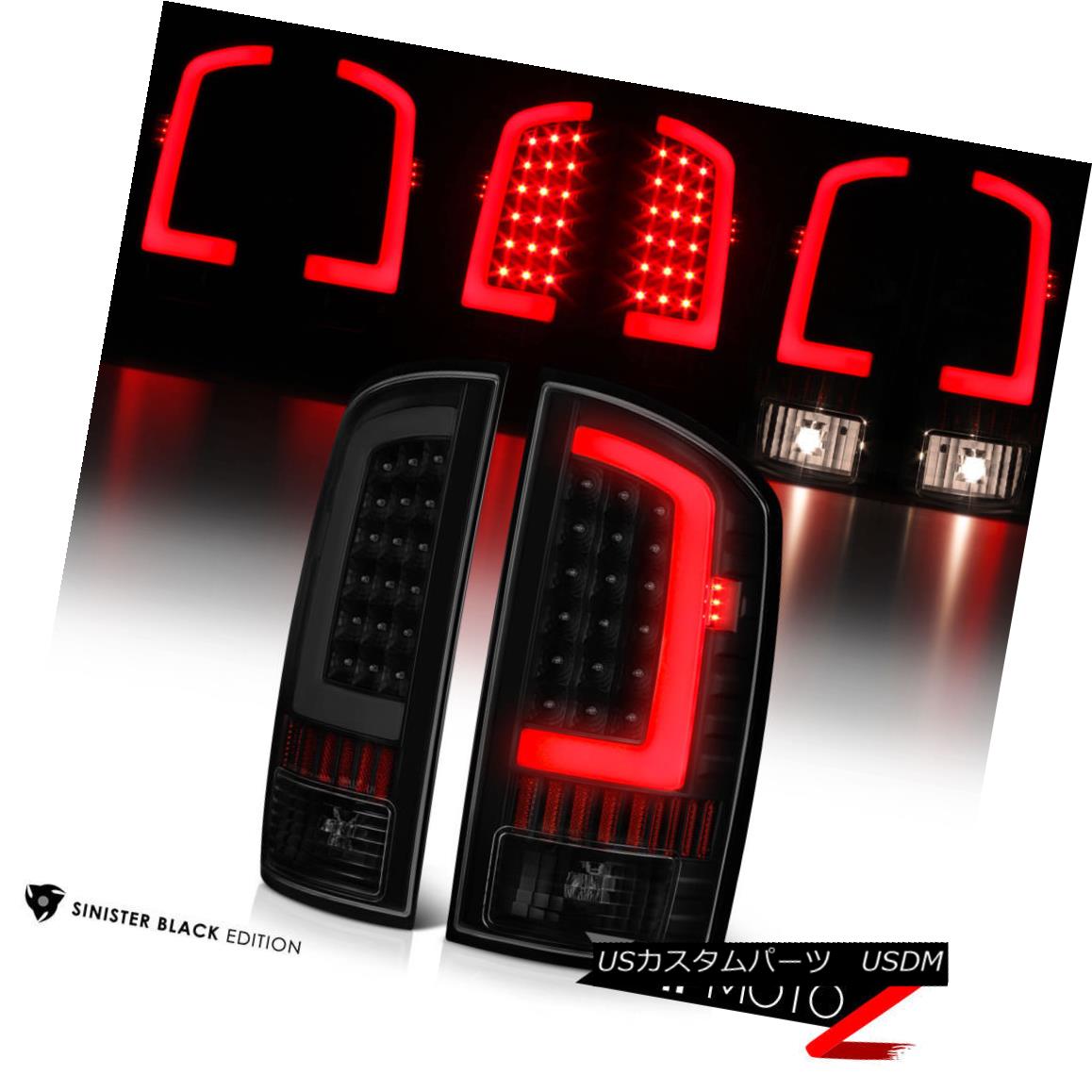 テールライト !DARKEST SMOKE!03-06 Dodge RAM 2500 3500 Black LED Parking Brake Tail Lights SET DARKEST SMOKE！03-06ダッジRAM 2500 3500ブラックLEDパーキングブレーキテールライトSET 【並行輸入品】