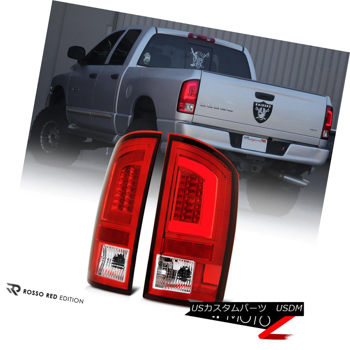 テールライト 02-06 Dodge Ram Chrome Housing Red Lens LED Bar Brake Signal Lamp Tail Light 02-06 Dodge Ram Chromeハウジング赤色レンズLEDバーブレーキ信号ランプテールライト 【並行輸入品】