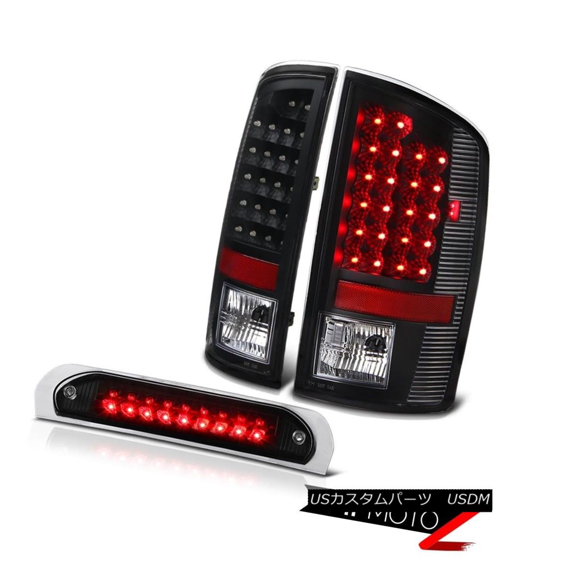 テールライト LED Inky Black Tail Lights Lamps Roof Brake Cargo 2002 03 04 05 Ram Turbo Diesel LEDインキブラックテールライトランプルーフブレーキカーゴ2002 03 04 05ラムターボディーゼル 【並行輸入品】