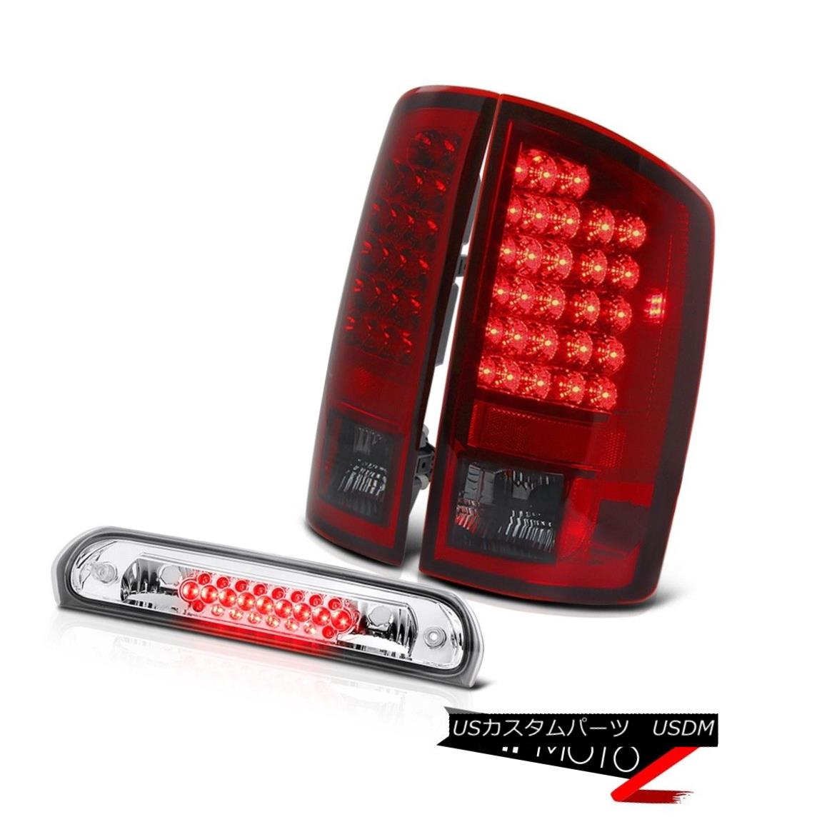 テールライト Dark RED LED Tail Lights Third Brake Cargo Roof Stop Lights 02-05 Ram Magnum V8 暗赤色LEDテールライト第3ブレーキ貨物屋根停止灯02-05 Ram Magnum V8 【並行輸入品】
