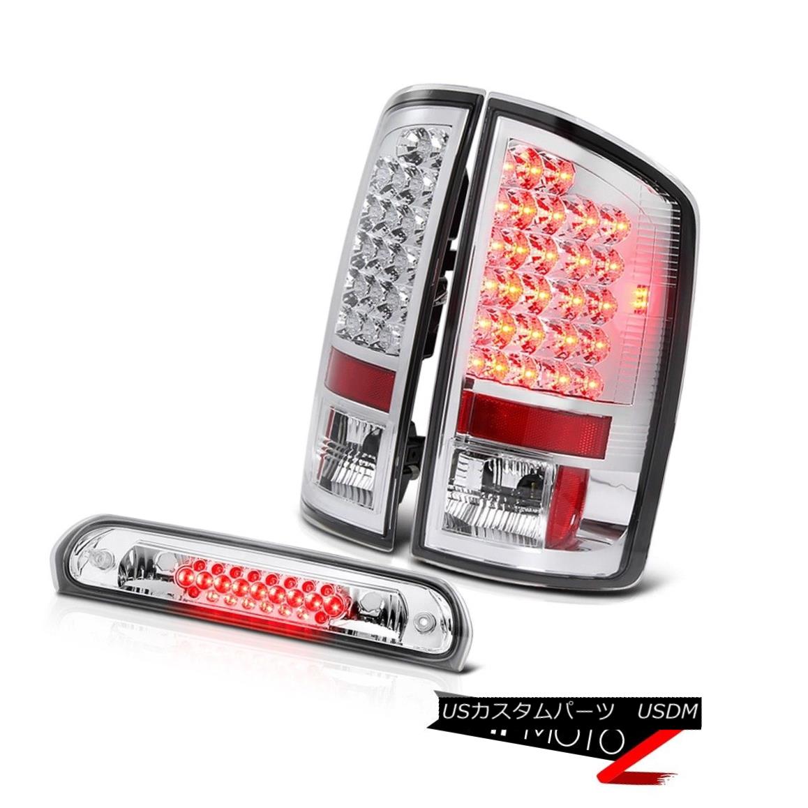テールライト BRIGHTEST Rear signal LED Taillight High Stop Brake Light Chrome 02-05 Dodge Ram BRIGHTESTリアシグナルLEDテールライトハイストップブレーキライトクローム02-05 Dodge Ram 【並行輸入品】 47,850円