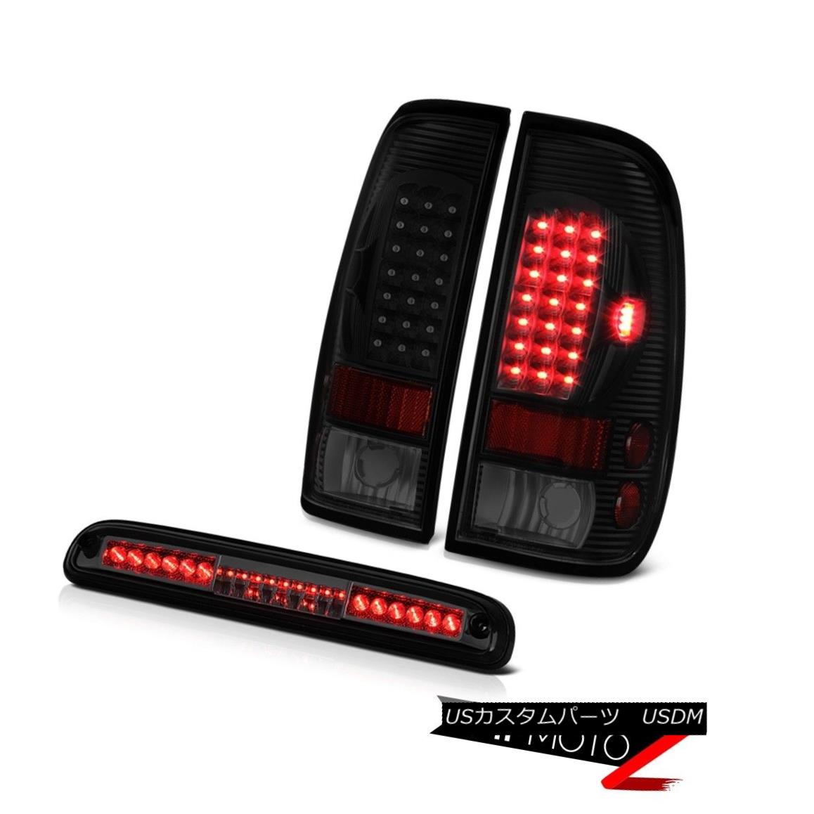 テールライト 1999-2004 F350 Harley Davidson Smokey Roof Brake Lamp Sinister Black Taillights 1999-2004 F350ハーレーダビッドソンスモーキールーフブレーキランプ懐疑的なブラックテイルライト 【並行輸入品】