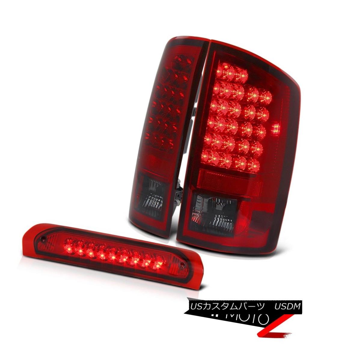 テールライト Dodge Ram 02-05 Left+Right Factory Style RED/CLEAR Tail Light+Led 3rd Brake Lamp ドッジラム02-05左+右工場風レッド/クリアテールライト+第3ブレーキランプ 【並行輸入品】 47,850円