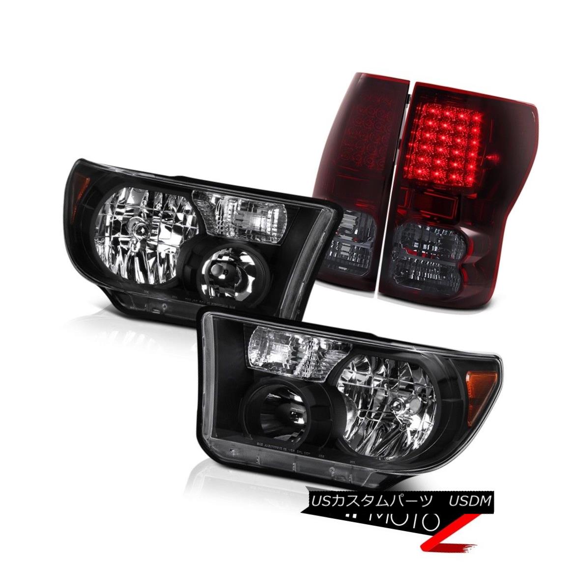 テールライト Black Diamond Crystal Headlight+Smoke Tinted Led Tail Light 2007-2013 Tundra ブラックダイヤモンドクリスタルヘッドライト+スモーク eテッドライトテールライト2007-2013 Tundra 【並行輸入品】