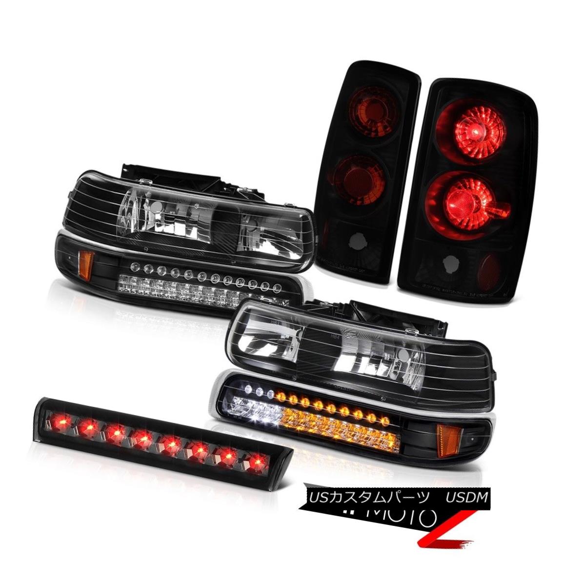 テールライト 2000-2006 Suburban 8.1L Headlamps Rear Reverse Tail Lights Smoke Third Brake LED 2000-2006郊外8.1LヘッドランプリアリバーステールライトスモークサードブレーキLED 【並行輸入品】