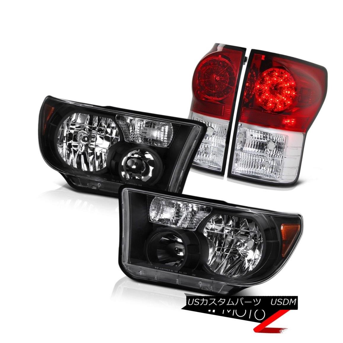 テールライト L+R Black Diamond Crystal Headlight+Factory Style LED Tail Lights 07-2013 Tundra L + Rブラックダイヤモンドクリスタルヘッドライト+ファクト oryスタイルLEDテールライト07-2013 Tundra 【並行輸入品】