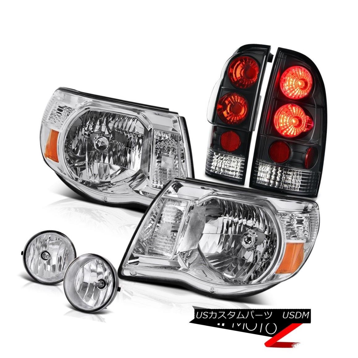 テールライト Crystal Clear Headlights Brake Tail Lights Fog Lamps 2005-2011 Tacoma PreRunner クリスタルクリアヘッドライトブレーキテールライトフォグランプ2005-2011 Tacoma PreRunner 【並行輸入品】