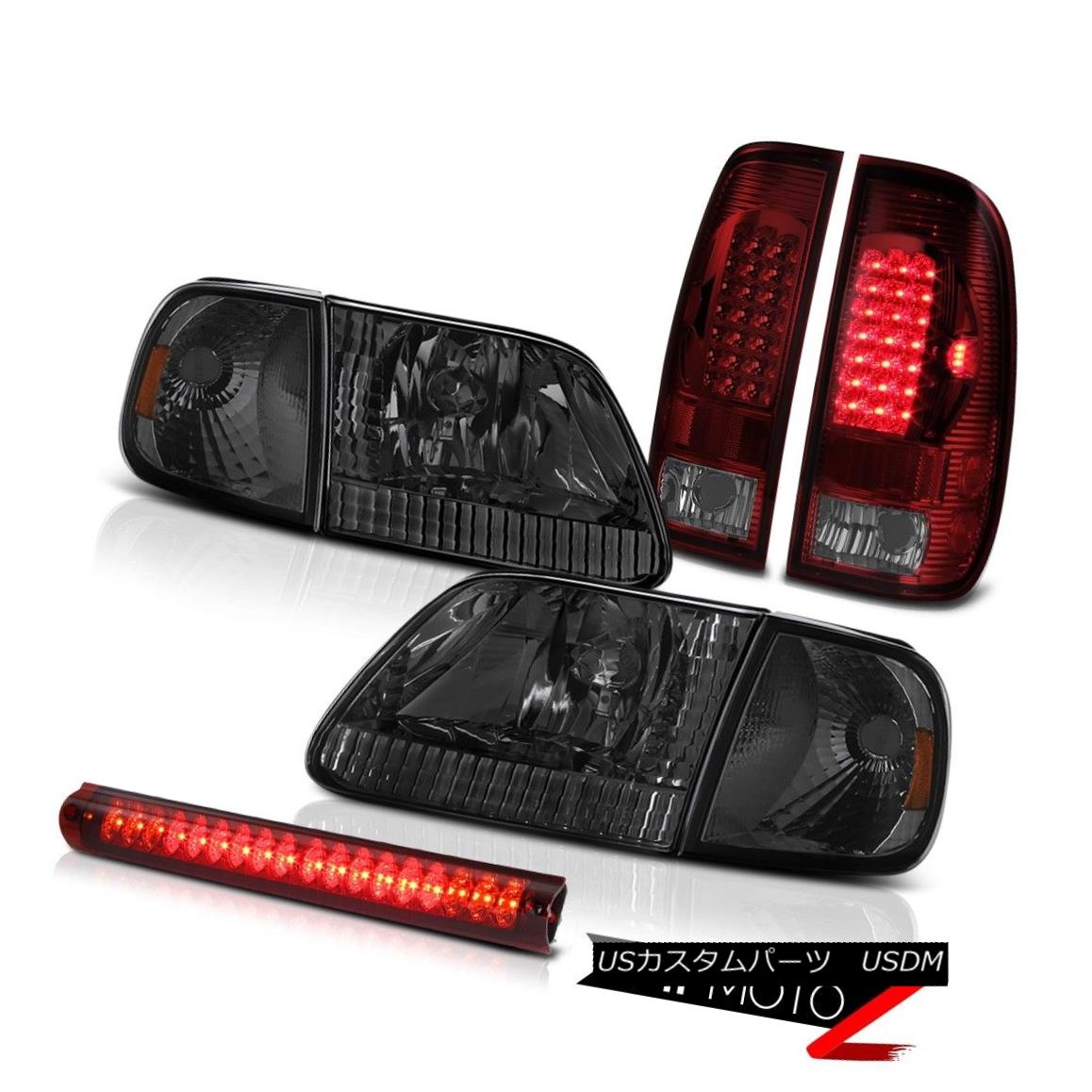 テールライト 1997-2003 Ford F150 Parking Headlights Smokey Red Tail Lights Third Brake L.E.D 1997-2003フォードF150パーキングヘッドライトスモーキーレッドテールライト第3ブレーキL.E.D 【並行輸入品】