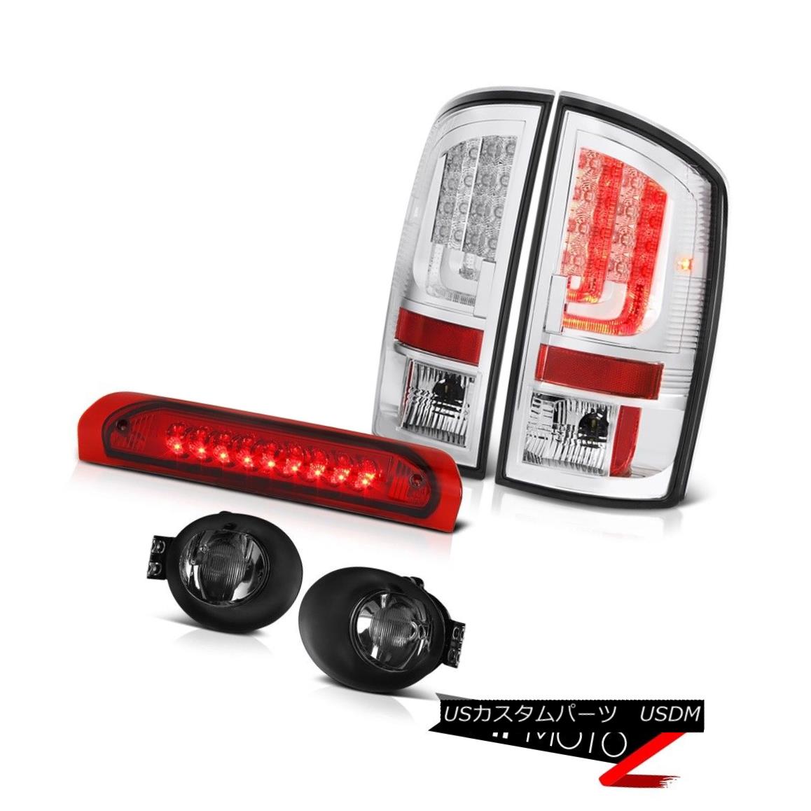 テールライト 2003-2006 Dodge Ram 2500 ST Taillamps Smoked Foglamps Red Clear Roof Brake Lamp 2003-2006 Dodge Ram 2500 STタイルランプスモークフォグランプレッドクリアルーフブレーキランプ 【並行輸入品】