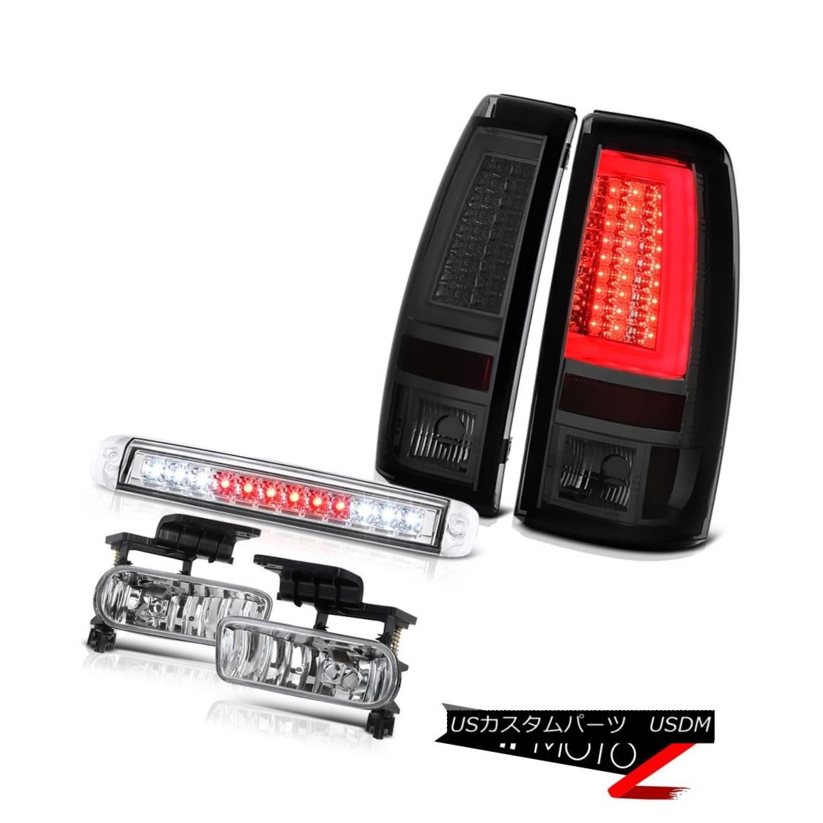テールライト 1999-2002 Silverado LT Titanium Smoke Rear Brake Lights Roof Light Foglamps LED 1999-2002シルバラードLTチタンスモークリアブレーキライトルーフライトフォグランプLED 【並行輸入品】