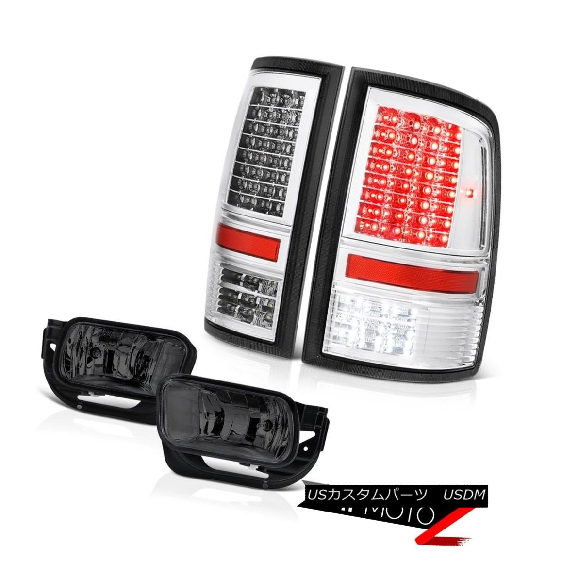 テールライト 09-13 Ram 1500 6.7L CrySTal Clear Tail Lamps Smokey Foglights LED \