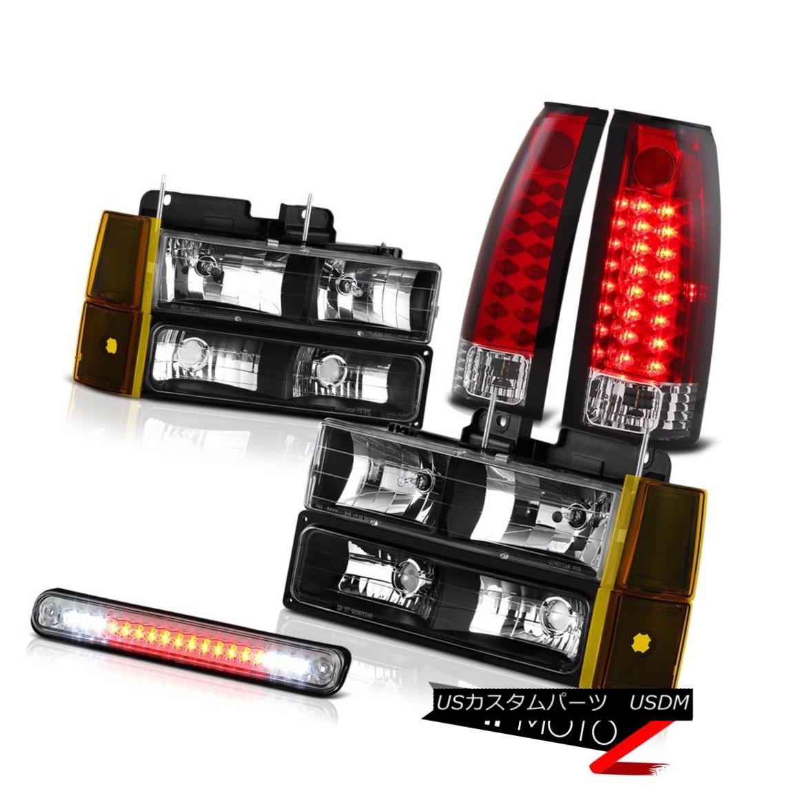 テールライト 94-98 Sierra SL Matte Black Headlamps Corner Roof Cargo Lamp Wine Red Taillamps 94-98 Sierra SLマットブラックヘッドランプコーナールーフカーゴランプワインレッドタイルランプ 【並行輸入品】