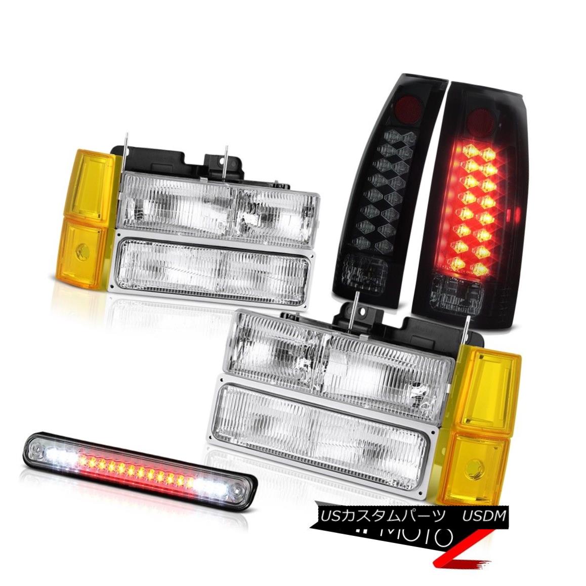 テールライト 1994-1998 GMC C3500 Euro Clear Headlamps Corner Roof Brake Light Tail Lamps SMD 1994-1998 GMC C3500ユーロクリアヘッドランプコーナールーフブレーキライトテールランプSMD 【並行輸入品】