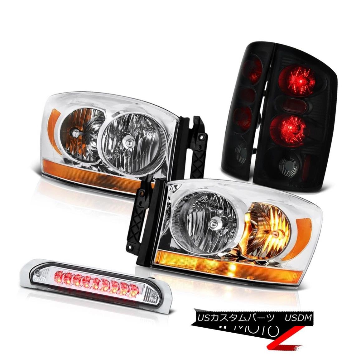 テールライト 2006 Ram Slt Euro Chrome Headlights High Stop Lamp Dark Tinted Tail Brake Lights 2006 Ram Sltユーロクロームヘッドライトハイストップランプダークティンテッドブレーキライト 【並行輸入品】