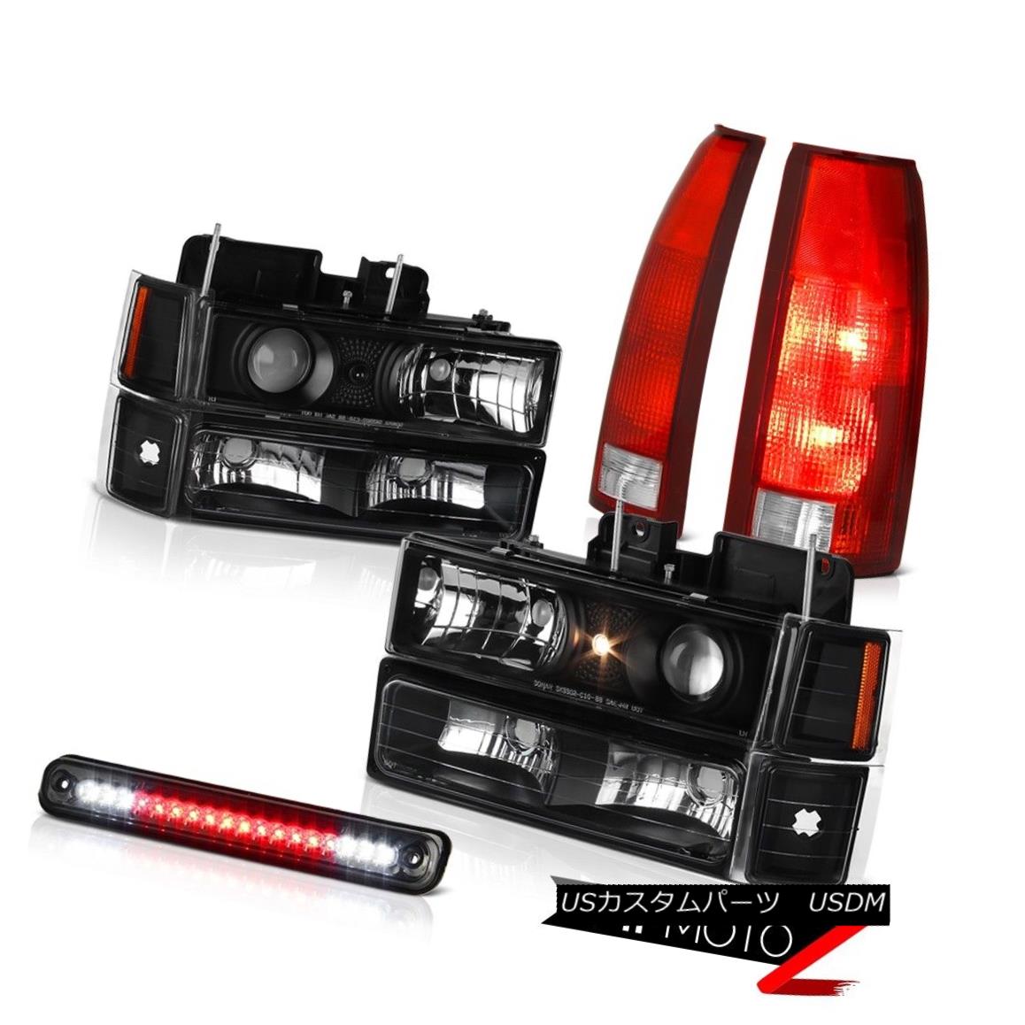 テールライト 94-98 Chevy K2500 Roof Brake Light Red Tail Lights Corner Parking Headlamps L+R 94-98 Chevy K2500ルーフブレーキライトレッドテールライトコーナーパーキングヘッドランプL + R 【並行輸入品】