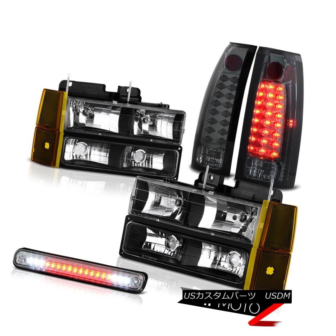 テールライト 94-98 GMC C3500 Headlamps Corner High Stop Lamp Tail Brake Lamps SMD \