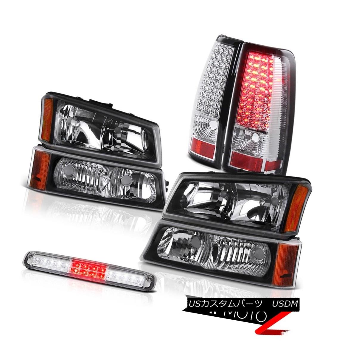 テールライト 2003-2006 Silverado Black Headlights Sterling Chrome High Stop Lamp Taillamps 2003-2006シルバラードブラックヘッドライトスターリングクロームハイストップランプタイルランプ 【並行輸入品】